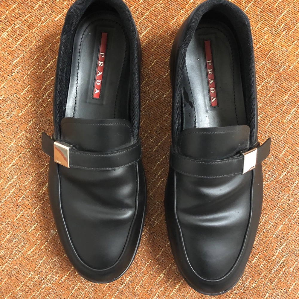 Men’s Prada Logo Strap Loafer